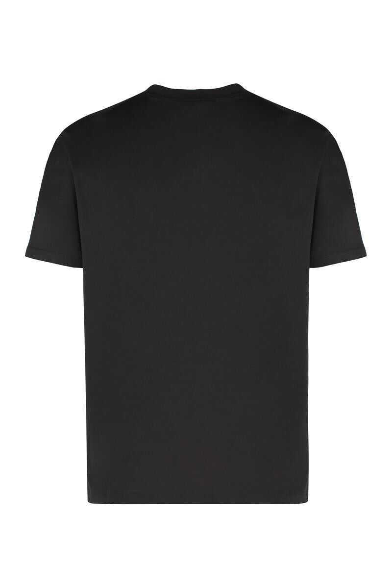 Tricouri Paul&Shark Paul & Shark T-Shirt In Cotton Jersey With Logo Print Black Barbati (BM 19074531) 2