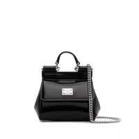 Genti de mana Dolce & Gabbana Mini Tote Bag With Logo Plaque Femei