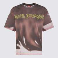 Tricouri Diesel Brown Cotton T-Shirt Barbati