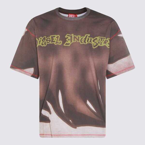 Topuri Diesel Diesel T-Shirts And Polos BROWN Barbati (BM 19074684) 1