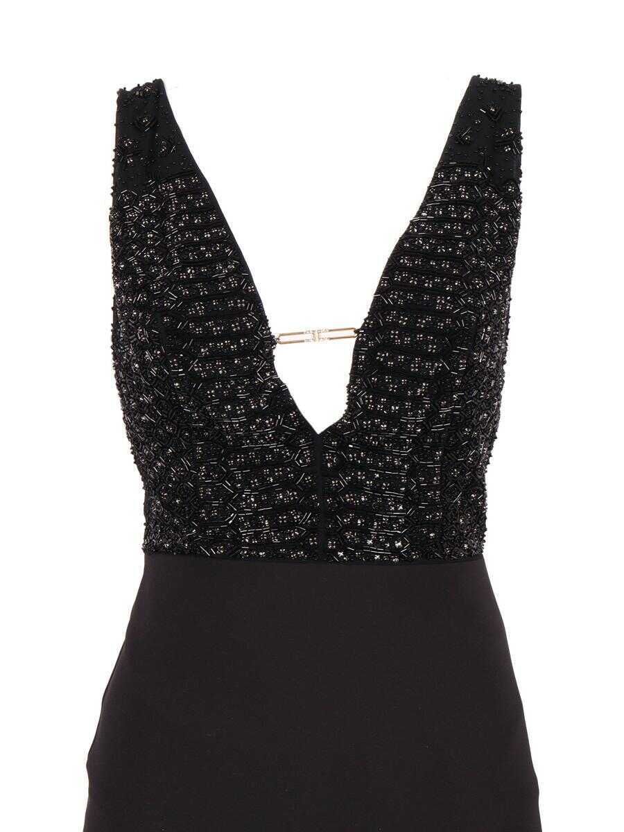 Rochii Elisabetta Franchi Elisabetta Franchi Midi Dress Black Femei (BM 19074747) 2