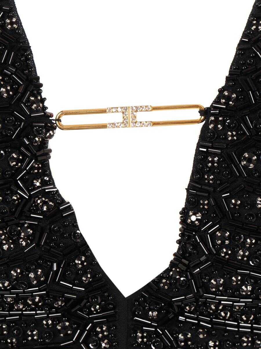 Rochii Elisabetta Franchi Elisabetta Franchi Midi Dress Black Femei (BM 19074747) 3