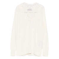 Pulovere Ermanno Firenze Embroidered V-Necked Sweater Femei