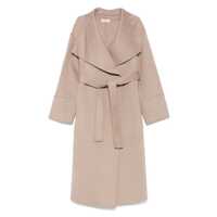 Paltoane Soft Goat Cashmere Belted Coat Femei
