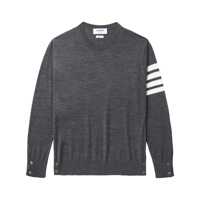 Pulovere Thom Browne Grey Wool Knitwear Barbati
