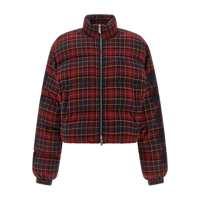 Geci Off-White 'Check Flan Arrow Spray' Down Jacket Femei