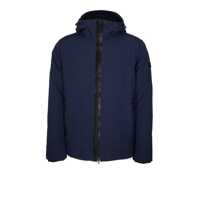 Geci Peuterey Short Jacket In Stretch Polyester Canvas Bonded To Jersey Barbati