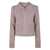 Blumarine Blumarine Tweed Zip-Up Cardigan PINK