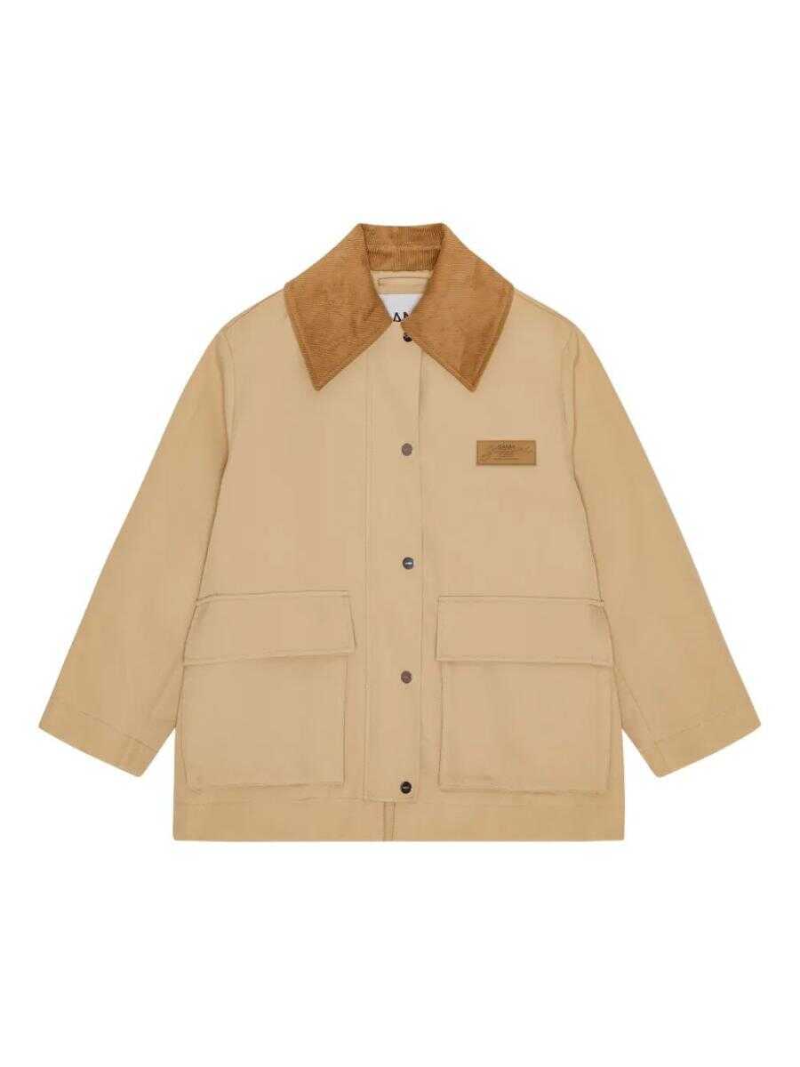 Geci Ganni Ganni Jacket PALE KHAKI Femei (BM 19077000) 1