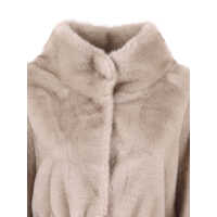 Paltoane S.W.O.R.D. 6644 Dama - Paltoane S.W.O.R.D. 6644 WOMAN FAKE FUR JACKET Beige Femei (BM 19077204) - B-mall.ro