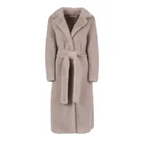 Paltoane S.W.O.R.D. 6644 Dama - Paltoane S.W.O.R.D. 6644 WOMAN FAKE FUR COAT Silver Femei (BM 19077228) - B-mall.ro