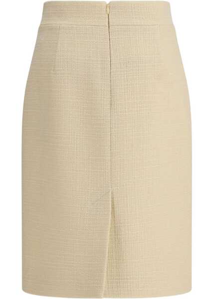 Fuste Valentino Garavani Wool Tweed Skirt ALMOND Femei (BM 19077403) 2