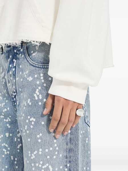 Inele MM6 Maison Margiela Numeric Chevalire Ring POLISHED PALLADIO Femei (BM 19077436) 2