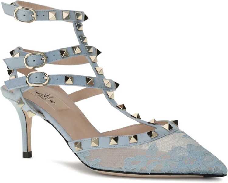 Pantofi cu toc Valentino Garavani Ankle Strap BLUSH GREY Femei (BM 19077445) 2