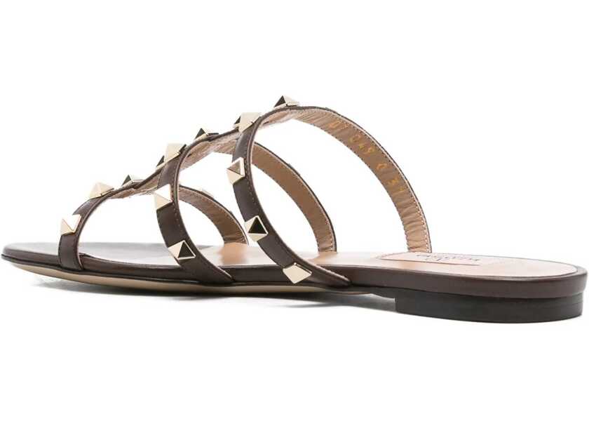 Sandale Valentino Garavani Rockstud Slider Sandal BARK BROWN Femei (BM 19077448) 3