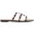 Valentino Garavani Rockstud Slider Sandal BARK BROWN