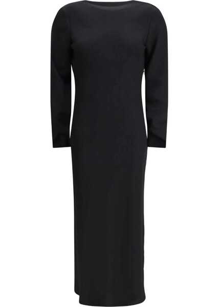 Rochii CRIDA MILANO Tunisi Midi Dress in Cady BLACK Femei (BM 19077457) 1