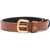Valentino Garavani Leather Belt DEEP CARAMEL