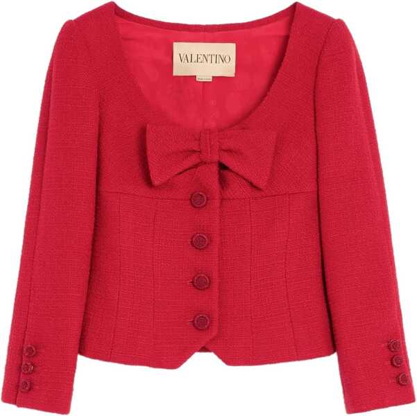 Jachete Valentino Garavani Short Jacket in Plain Wool Tweed PARIS Femei (BM 19077511) 1