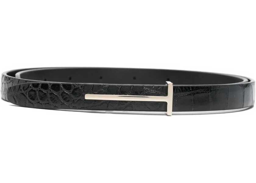 Curele Tom Ford Belt with T BLACK Femei (BM 19077526) 1