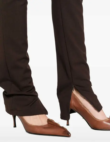 Pantaloni casual The Latest Carola Stretch Jersey Trousers BROWN Femei (BM 19077535) 5