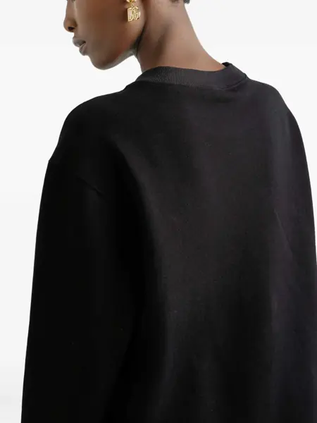 Bluze de trening Dolce & Gabbana Cotton Sweatshirt with patch NERO Femei (BM 19077586) 5