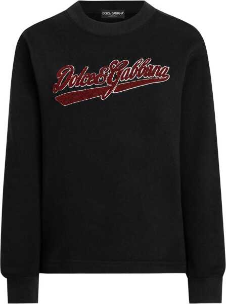 Bluze de trening Dolce & Gabbana Cotton Sweatshirt with patch NERO Femei (BM 19077586) 1