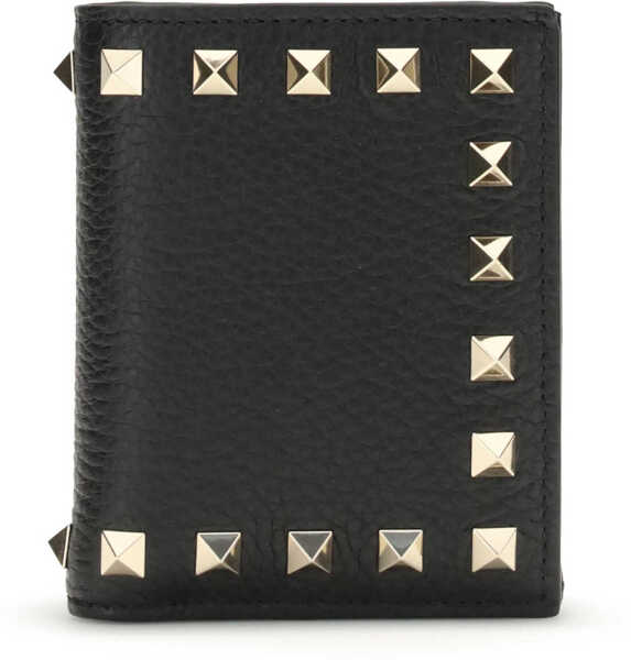 Portofele Valentino Garavani Rockstud Wallet NERO Femei (BM 19077598) 1