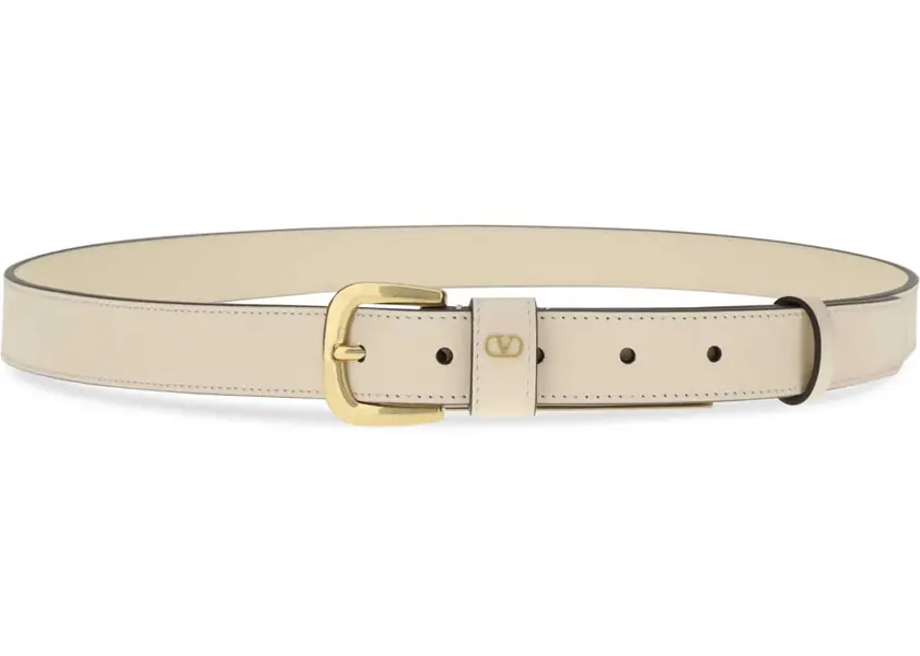 Curele Valentino Garavani Leather Belt BUTTER WHITE Femei (BM 19077628) 2