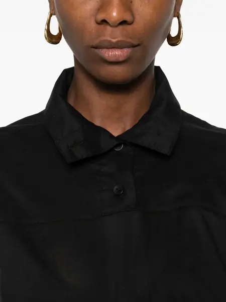 Camasi casual The Latest Semi-Transparent Shirt BLACK Femei (BM 19077640) 5