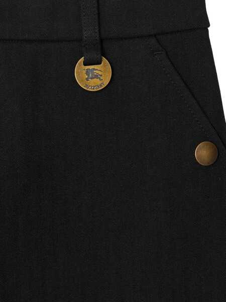 Pantaloni casual Burberry Cotton Jodhpur Trousers BLACK Femei (BM 19077643) 2