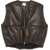ALYSI Leather "Puffer" Vest BROWN