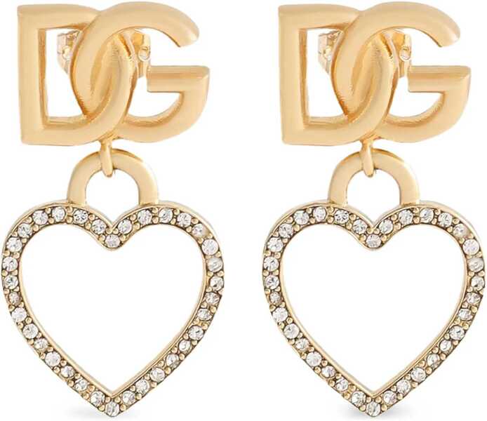Cercei Dolce & Gabbana Stud Earrings With Hearts And Logo GOLD Femei (BM 19077793) 2