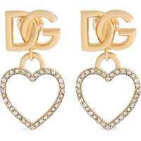 Cercei Dama - Cercei Dolce & Gabbana Stud Earrings With Hearts And Logo GOLD Femei (BM 19077793) - B-mall.ro