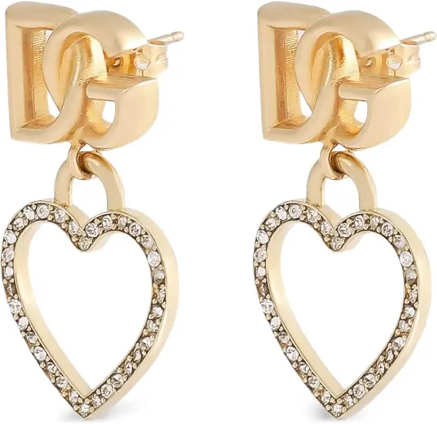 Cercei Dolce & Gabbana Stud Earrings With Hearts And Logo GOLD Femei (BM 19077793) 3