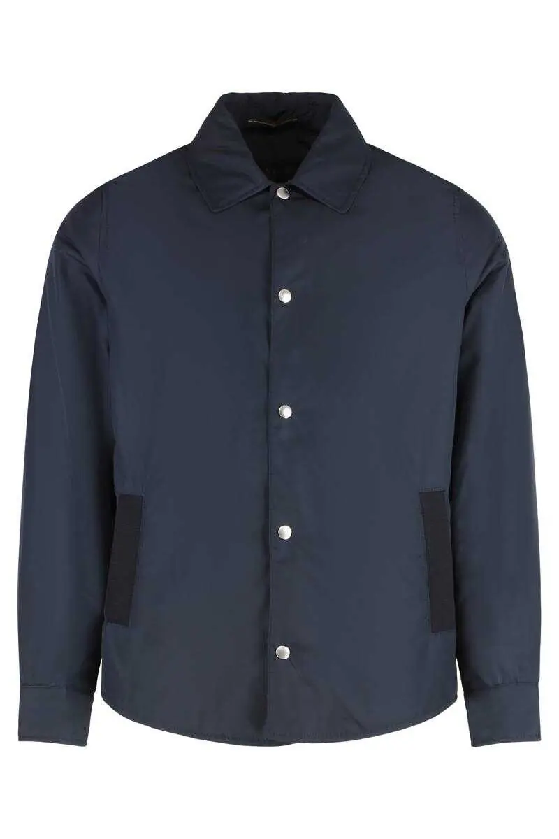 Camasi Slowear Slowear Technical Fabric Overshirt BLUE Barbati (BM 19078632) 1