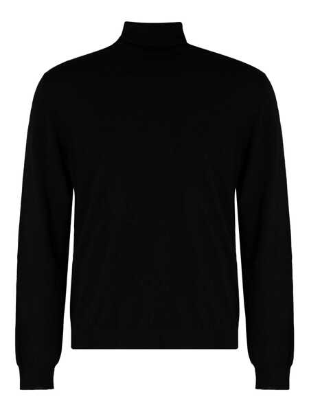 Pulovere Slowear Slowear Virgin Wool Turtleneck Sweater Black Barbati (BM 19078758) 1