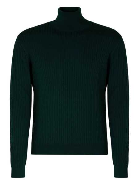Pulovere Slowear Slowear Virgin Wool Turtleneck Sweater GREEN Barbati (BM 19078782) 1