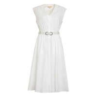 Rochii Michael Kors Belted Cotton Dress Femei
