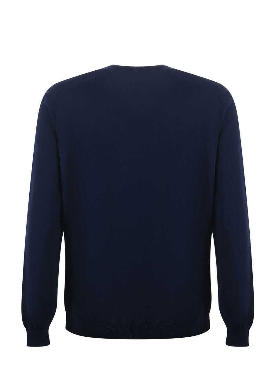 Pulovere Fay Fay  Sweater In Cotton Yarn BLUE Barbati (BM 19079103) 3