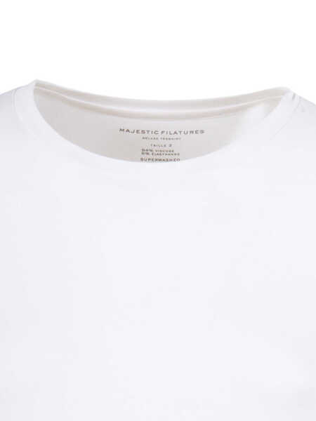 Tricouri Filatures Du Lion Ally T-shirt White Femei (BM 19079313) 3