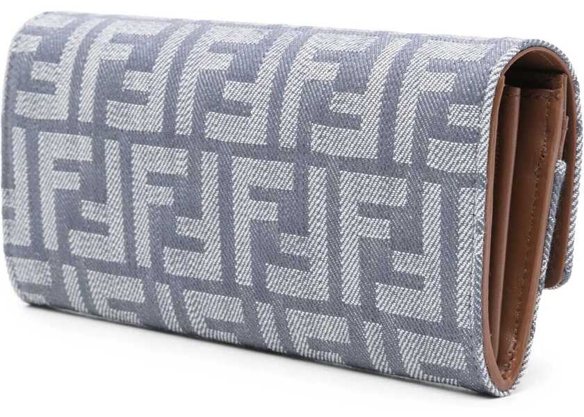 Portofele Fendi Continental Baguette Wallet DENIM Femei (BM 19079419) 3