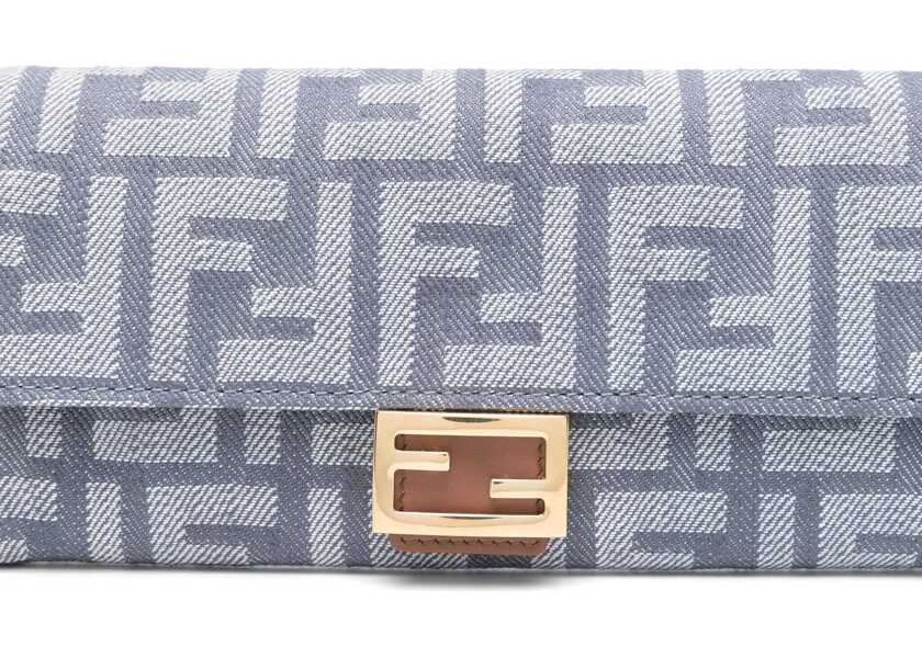 Portofele Fendi Continental Baguette Wallet DENIM Femei (BM 19079419) 4