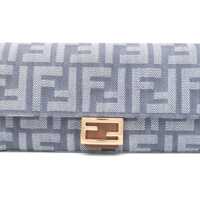 Portofele Dama - Portofele Fendi Continental Baguette Wallet DENIM Femei (BM 19079419) - B-mall.ro