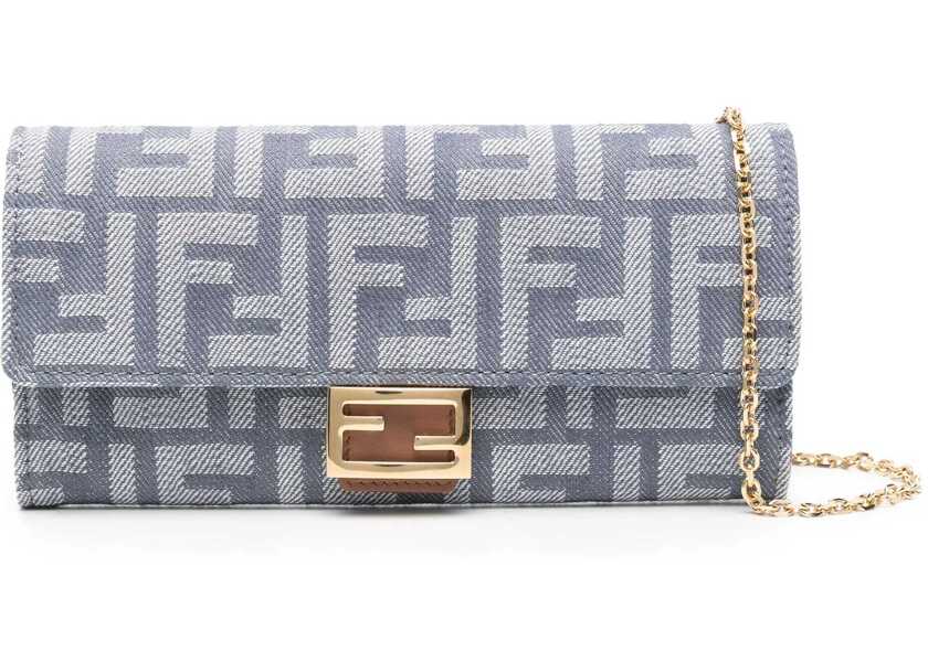 Portofele Fendi Continental Baguette Wallet DENIM Femei (BM 19079419) 1