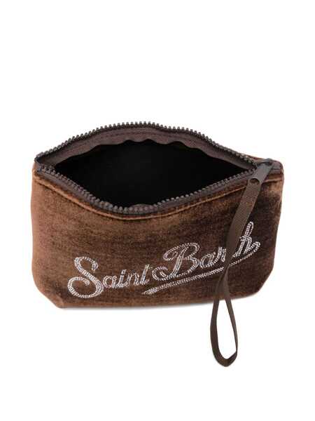Genti de mana Mc2 Saint Barth ALINE VELVET-19 STRASS Brown Fete (BM 19079874) 4
