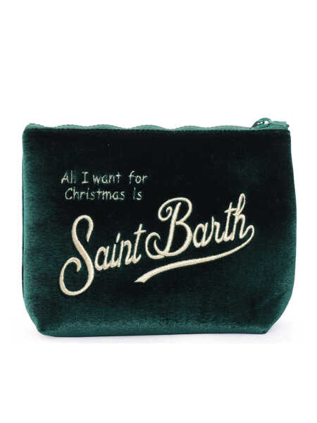 Genti de mana Mc2 Saint Barth ALINE VELVET-XMAS SB 51OR EMB Green Fete (BM 19079886) 3