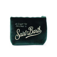 Genti de mana pentru Fete - Genti de mana Mc2 Saint Barth ALINE VELVET-XMAS SB 51OR EMB Green Fete (BM 19079886) - B-mall.ro