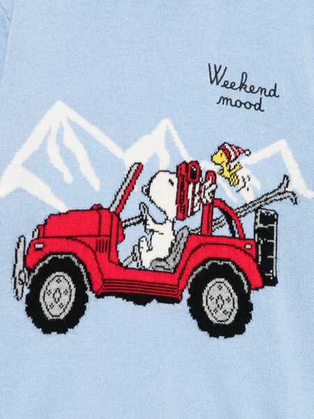 Bluze de trening Mc2 Saint Barth DOUGLAS LIGHT-SNOOPY WE MOOD 31 EMB Light Blue Fete (BM 19079919) 3
