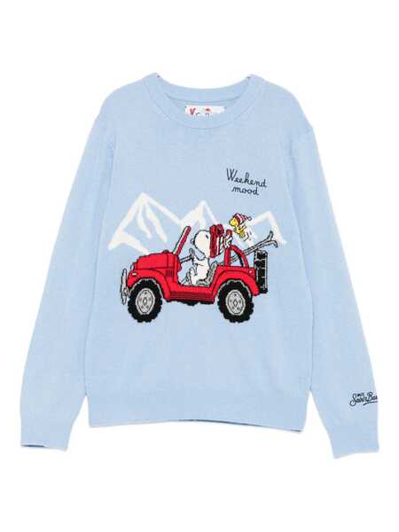 Bluze de trening Mc2 Saint Barth DOUGLAS LIGHT-SNOOPY WE MOOD 31 EMB Light Blue Fete (BM 19079919) 1